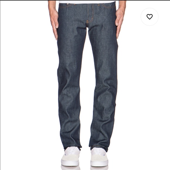 weird guy dirty fade selvedge